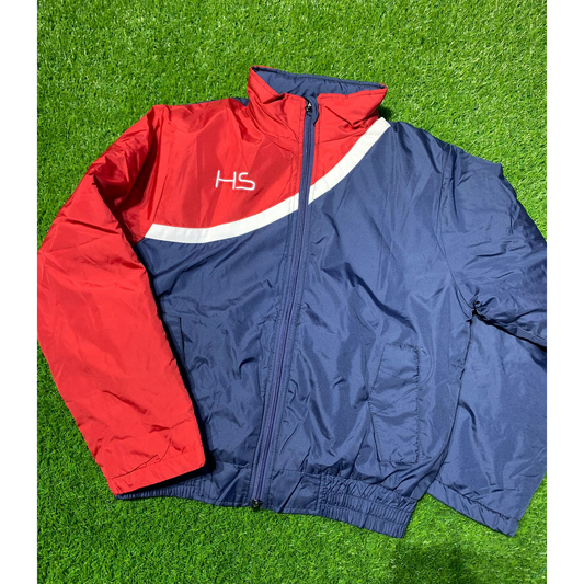 HS Parachute Fleece Jacket Red Blue