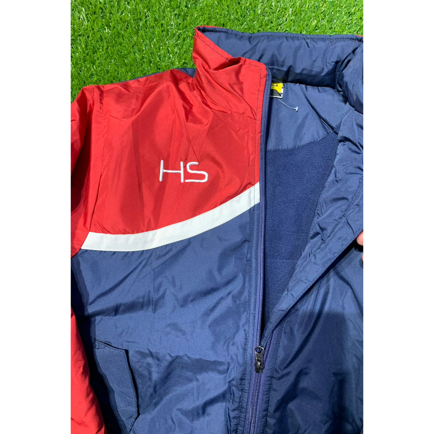 HS Parachute Fleece Jacket Red Blue