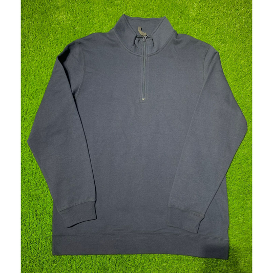 Navy Blue Half zip Unisex Hoddie