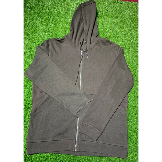 Dark Grey Zipper Unisex Hoddie