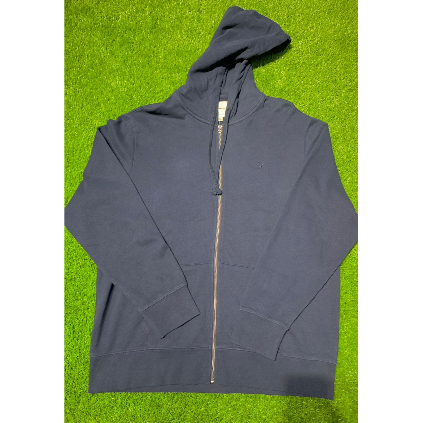 Navy Zipper Unisex Hoddie