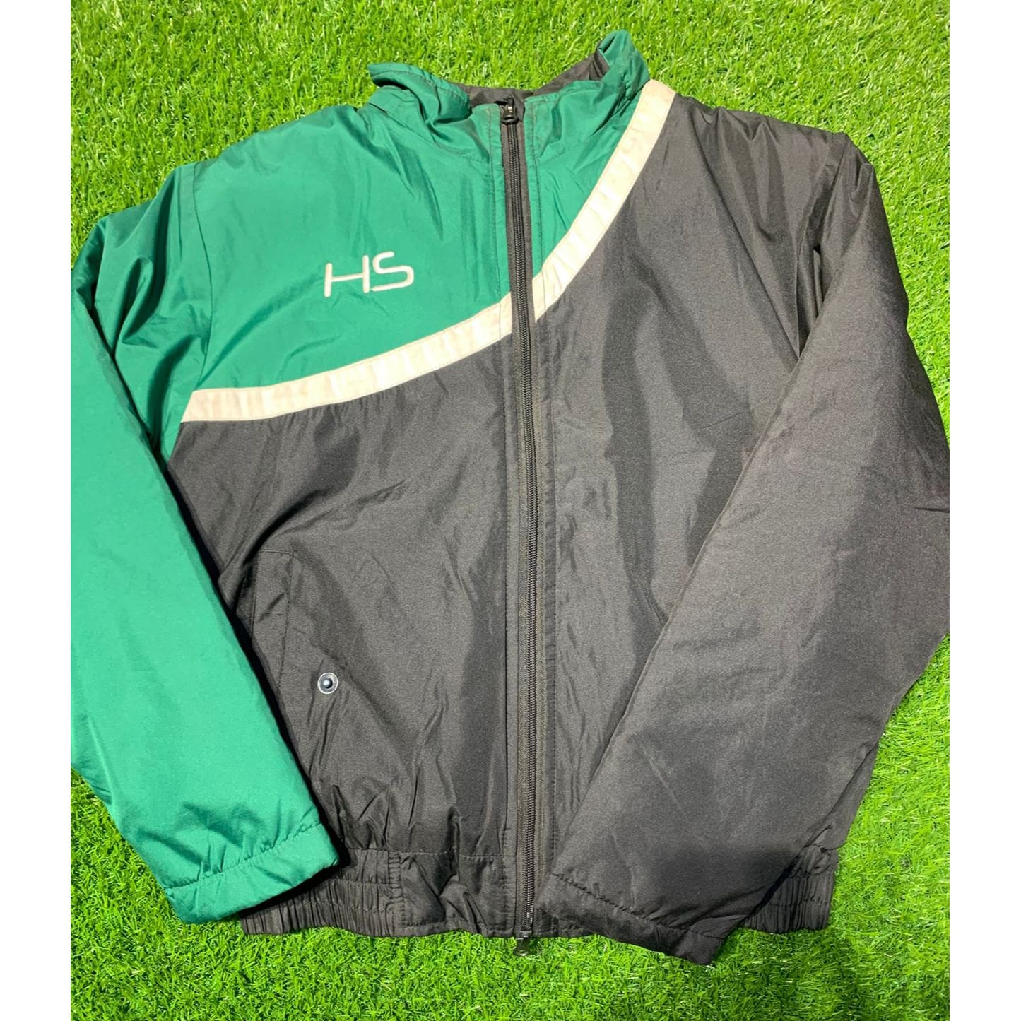 HS Parachute Fleece Jacket Black Green