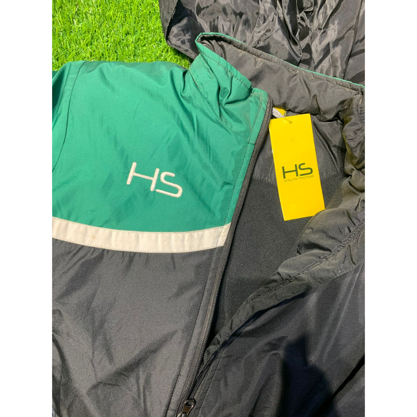 HS Parachute Fleece Jacket Black Green